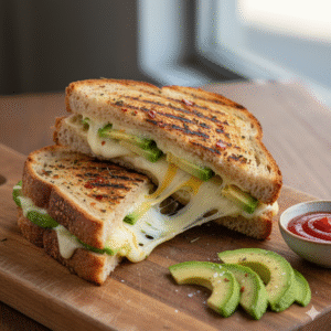 Avocado Cheese Grill Sandwich